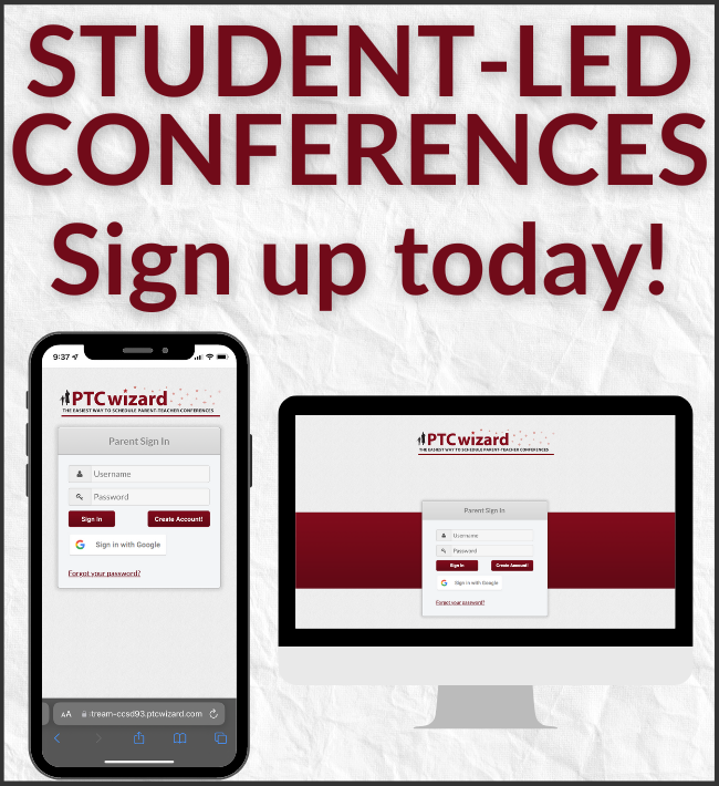  Student-Led Conference Sign-Up